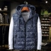 Vest nam cộng với phân bón XL xuống cotton vest vest vest nam rộng mùa thu và áo khoác mùa đông các loại áo ba lỗ nam Áo vest cotton