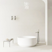 The Silent Wind Soft Light Micro Cement Tiles Guest Restaurant Floor Tiles Kitchen Toilet Wall Brick Good To Handle Cream White Large Plate