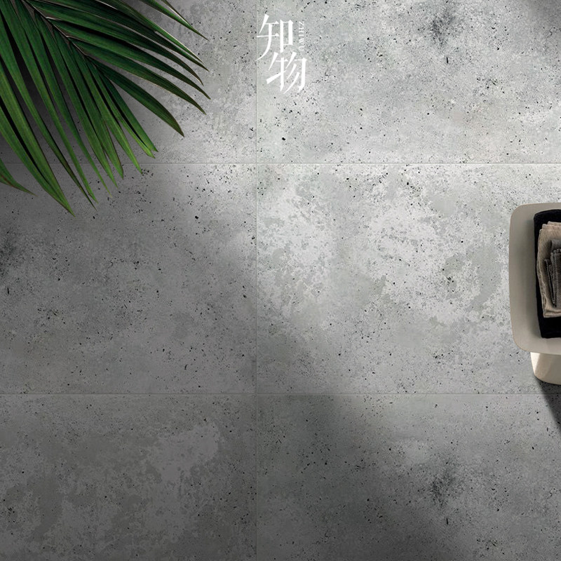 Rough texture cement brick terrazzo large size gray LOFT style floor tile living room floor tile 600 1200