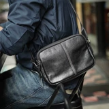 Оригинальная кожаная сумка на одно плечо, мобильный телефон, небольшая сумка, воловья кожа, из натуральной кожи