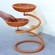 Imitation rattan creative welcome pine fruit rack light luxury living room tea table snack candy tray multi-layer storage rack