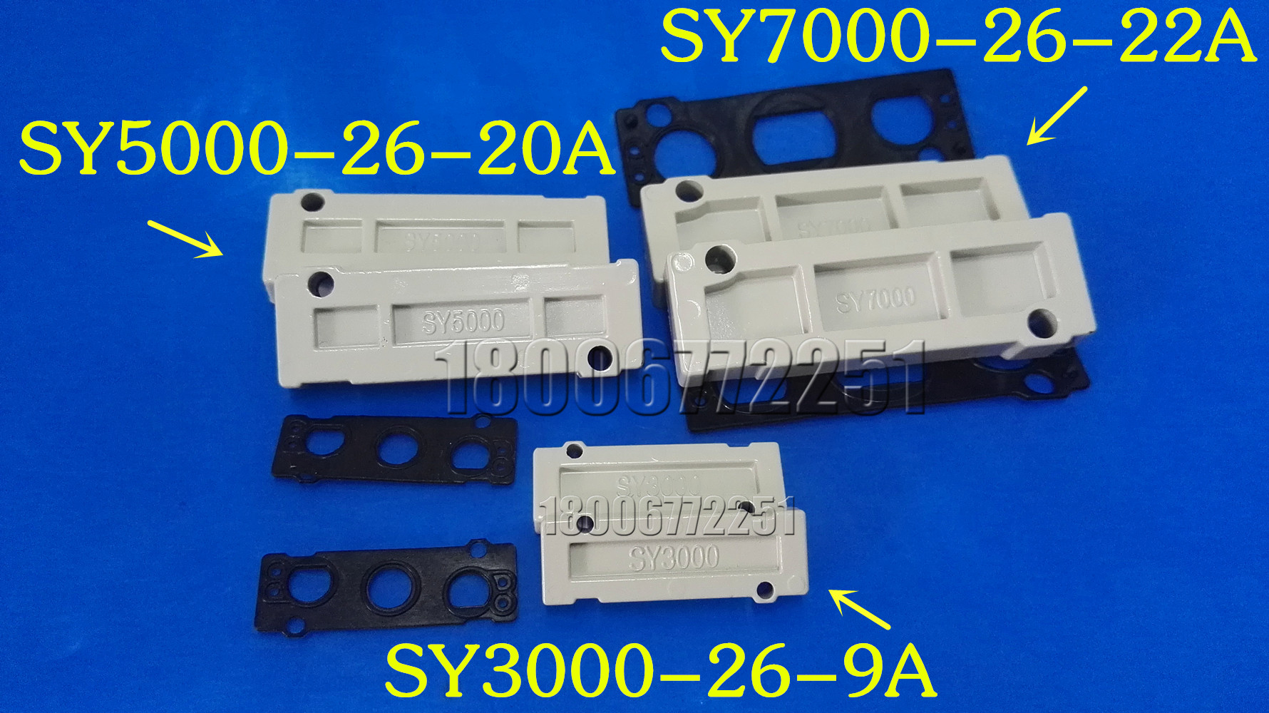 SY Solenoid valve base cover SY3000-26-9A Blind plate SY5000-26-20A SY7000-26-22A