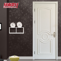 Green Rain Sixuan Eurostyle indoor door solid wood composite baking lacquered door customized solid wood door double buckle line Hangzhou bag installation