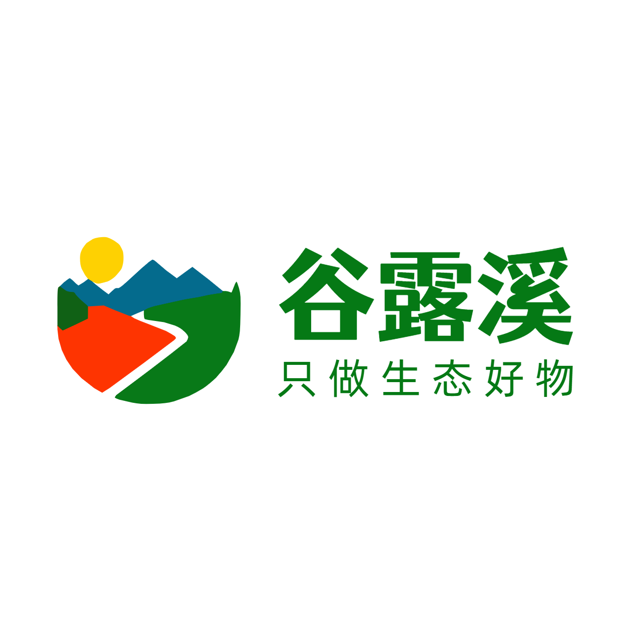 谷露溪生态农庄的LOGO