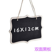 Wooden double-sided blackboard mini medium listing price sign price brand literary creative style blackboard