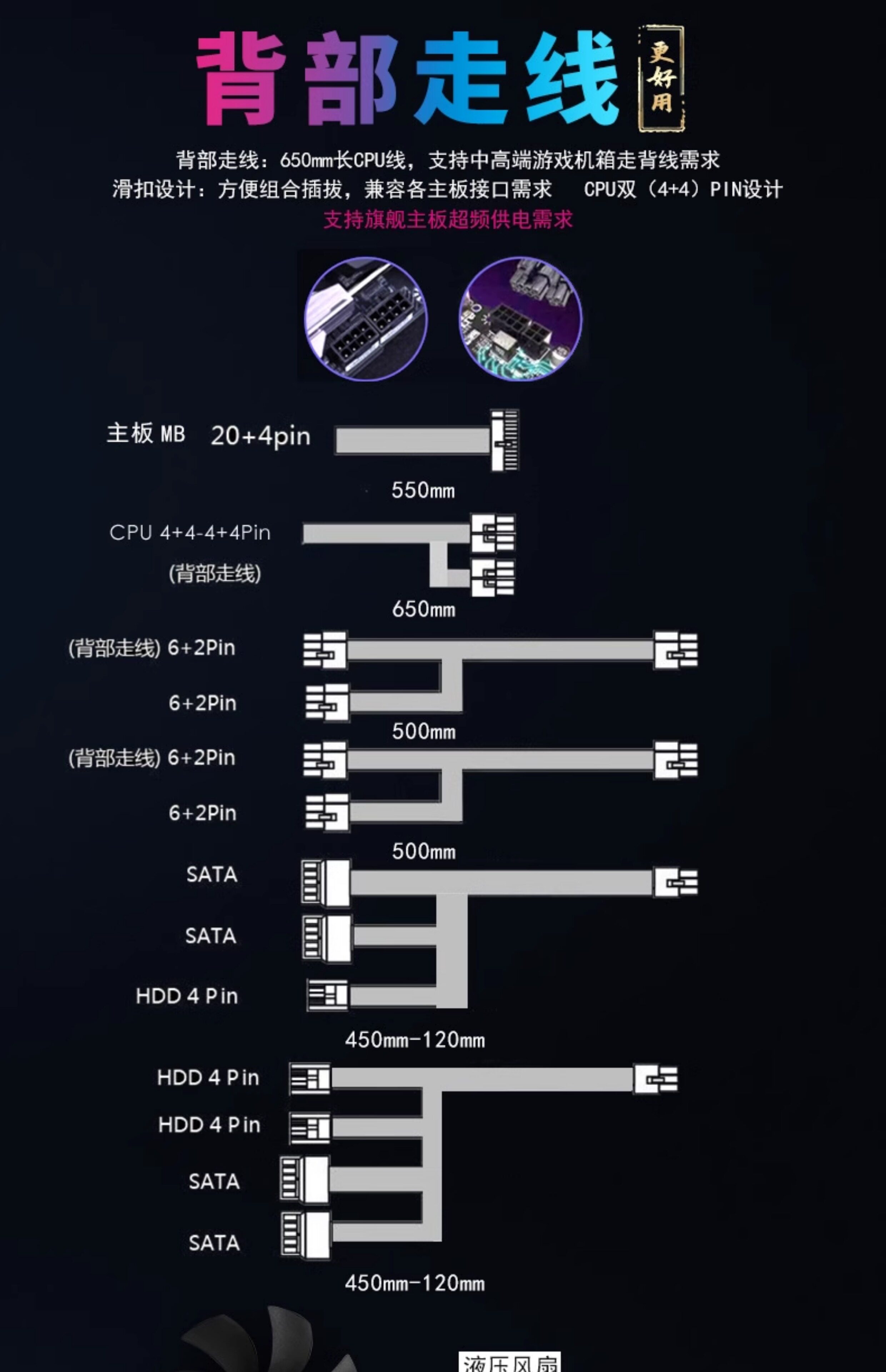 Электропитание для ПК 航嘉电源wd750k金牌全模组650w 750w 850w电脑台式机游戏电竞主机 Huntkey