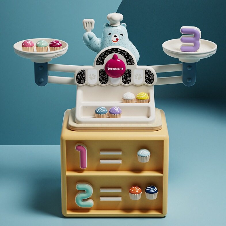 Teboer Bear 天秤 数字ゲーム お金商人 ケーキ取引 幼児向け知育玩具 親子で楽しめるインタラクティブ玩具