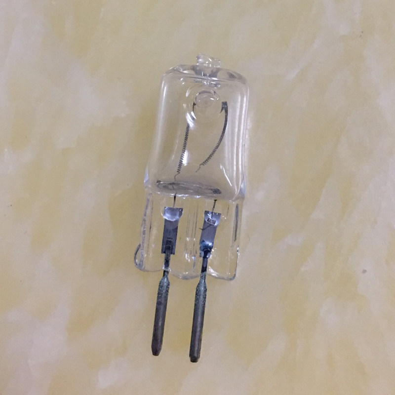 6pcs 220V halogen lamp beads 35W 2-pin G5.3 pin bulb Aromatherapy table lamp crystal lamp thick foot light source