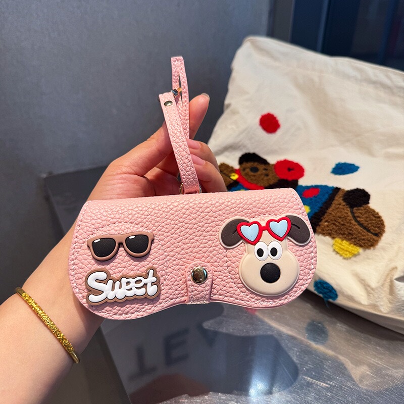 Ins Cute Cartoon Glasses Bag Portable Women's Anti-Pressure Sunglasses Case Student Myopia Glasses Storage Bag