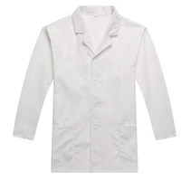 Белые длинные рукава (два кармана на подоле)