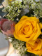 High-End Artificial Rose Flower Arrangement, Desktop Plastic Flowers, Fake Flower Decorations, Living Room Dining Table Flower Decoration, Silk Floral Art Ornaments