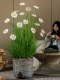 High-End Light Luxury Sunflower Artificial Butterfly Fake Flower Living Room Green Plant Small Potted Plant Bionic Plant Landscaping Decorative Ornament