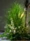 High-End Artificial Green Plant Flower Arrangement Box, Landscaping, Fake Floral Art, Indoor Bionic Plant Floor Flower Arrangement, Light Luxury Decorative Piece