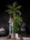 Large Artificial Palm Tree Indoor Living Room Areca Palm Bionic Green Plant Fake Tree Potted Landscaping Decoration Ornament