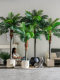 Artificial Green Plant Areca Palm Indoor Palm Tree Floor Potted Plant Artificial Plant Fake Coconut Tree Decorative Ornament Landscaping