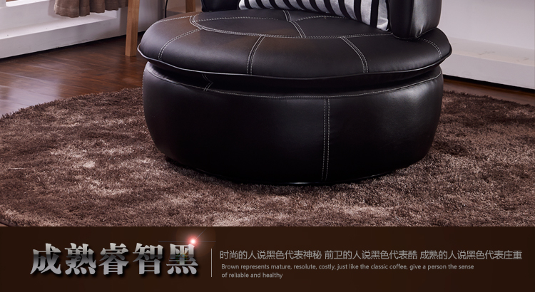 Beanbag ghế sofa da duy nhất căn hộ nhỏ sofa phòng khách giản dị xoay khách sạn ghế sofa văn phòng - Ghế sô pha ghế sofa cafe