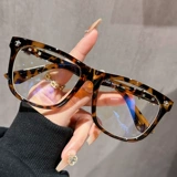 Lao Hua Glasses Женская мужская модная мода с высокой точки зрения Большой рамки показывает молодые высокие определения и модные старики старый свет 100 градусов 150