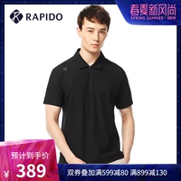 RAPIDO Hàn Quốc Samsung Sản phẩm mới vào đầu mùa hè Hấp thụ độ ẩm nam và áo thể thao và giải trí nhanh khô POLO CN8342P13 - Áo polo thể thao ao polo nam
