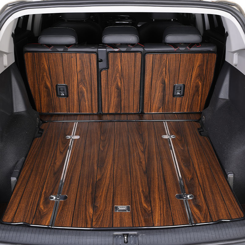 Audi solid wood trunk mat dedicated fully surrounded A4L A6L A8 Q3 Q5L Q7 wooden modified rear trunk mat