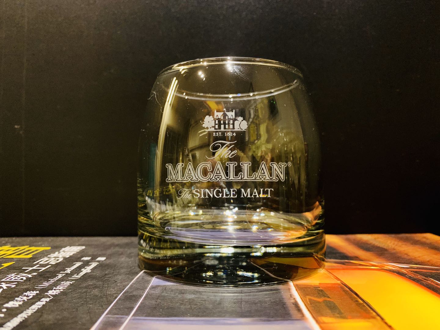 Macallan McCullen whisky wine glasses for a while.