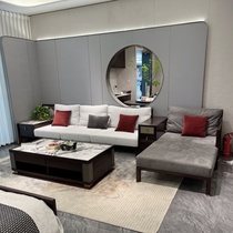 High-end solid wood sofa new ebony Airi Guyi Suxin Chinese style solid wood corner sofa combination