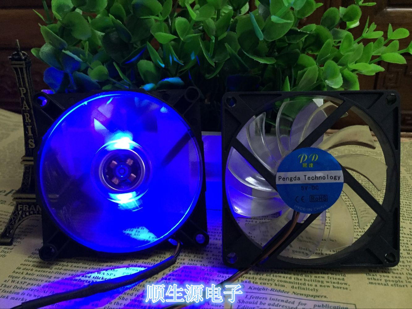 Brand new 8015 5V 8CM cm cooling fan USB DIY 80*80*15MM LED lighting fan
