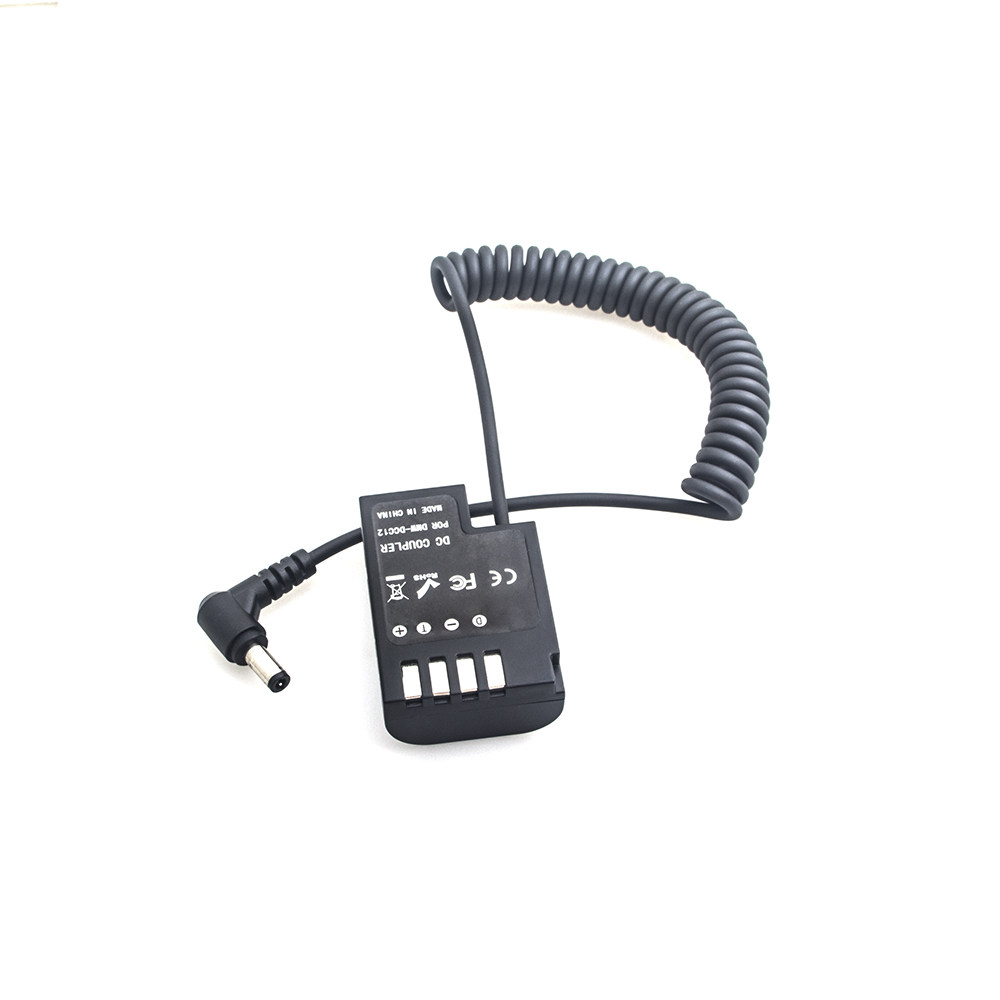 Power supply line suitable for GH4 GH5 GH5S fake battery BLF19E to DC external power line power supply dcc12