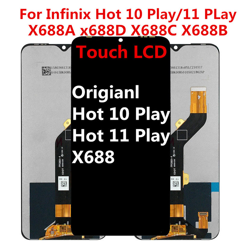 Suitable for Transsion Infinix Hot10 Play X688 Screen Assembly Display 11 Play Lcd Screen Suitable for Transsion Infinix Hot10 Play X688 Screen Assembly Display 11 Play Lcd Screen