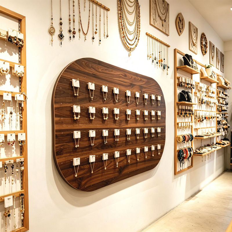 Jewelry Display Rack Wall-Mounted Earring Display Board with Small Holes for Clothing Store Bracelets, Socks, and Hats Display Rack