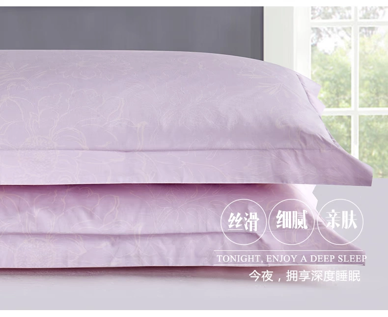 Liu Kiều khách sạn năm sao 80 chiếc gối cotton satin 48 * 74 đơn cotton mùa hè cặp gối mát mẻ - Gối trường hợp gối tre