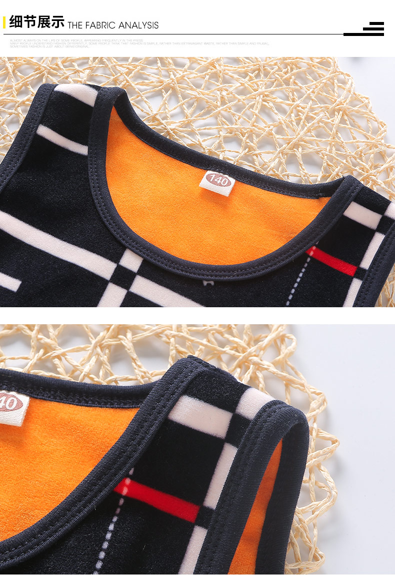 Áo vest trẻ em cộng với nhung dày cậu bé mùa đông mặc áo vest ấm áp vai 10 tuổi Trẻ lớn mùa thu trẻ em giữ ấm - Áo ghi lê quần áo gile trẻ em