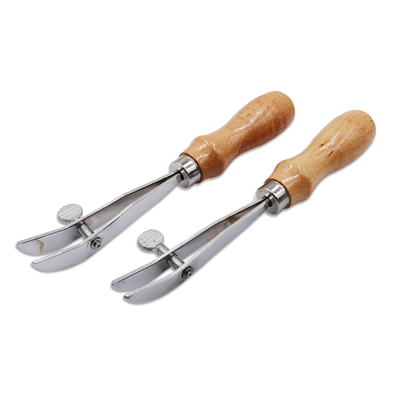 Leather Sideline Instrumental Wood Handle Press Side Adjustable Scribler Rhombus Cut Pitch Wire Manual Leather Art DIY Production Tool