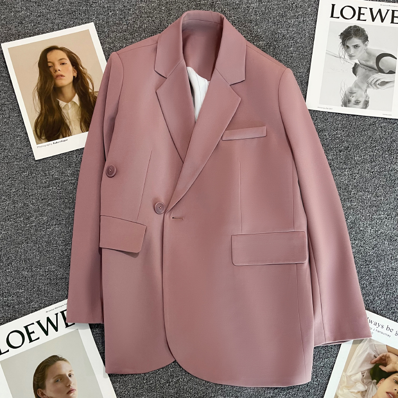 Purple-Pink Big-Name Blazer for Women, 2026 Spring New Style, High-End, Elegant, Casual, Gentle, Versatile Small Suit