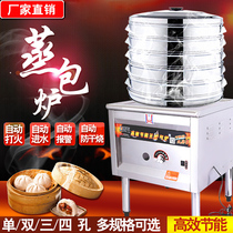 Jiuding Wang energy-saving Xiaolongbao cooked food steamer commercial Guangdong sausage steamed bun machine three-minute steaming furnace promotion