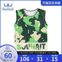 Childrens clothing boy short sleeve 2021 summer clothes new childrens tide cartoon vest baby baby sleeveless T-shirt