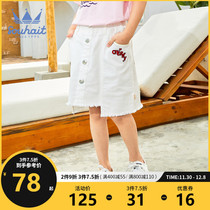 Childrens dress girl skirt 2021 summer new skirt childrens foreign skirt denim skirt