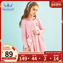 Childrens dress girl dress 2021 autumn dress new childrens college style baby dress baby dress