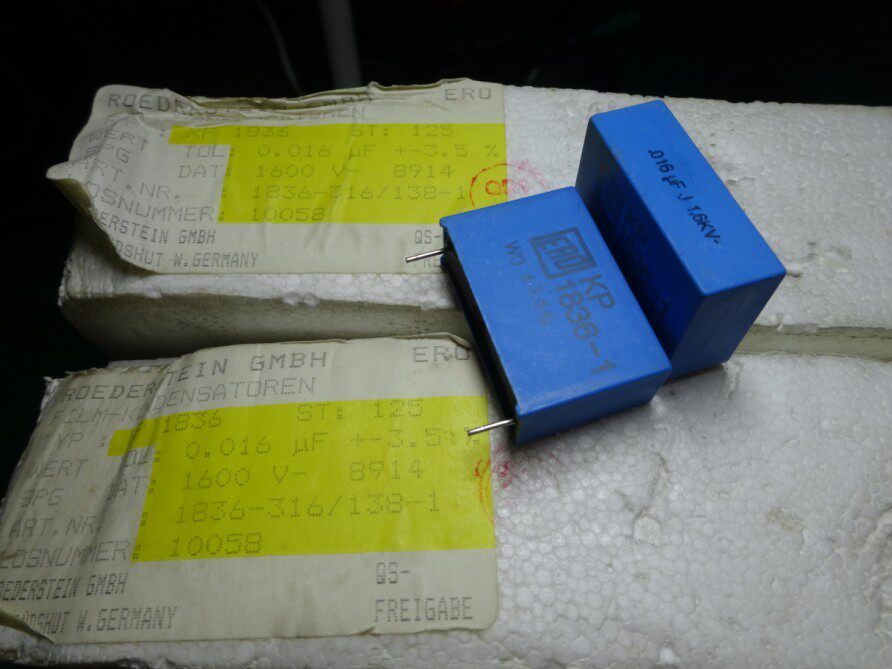 The EPD KP1836 0 016uf 1600V for 15nf 153 Smurfs thin-film capacitor