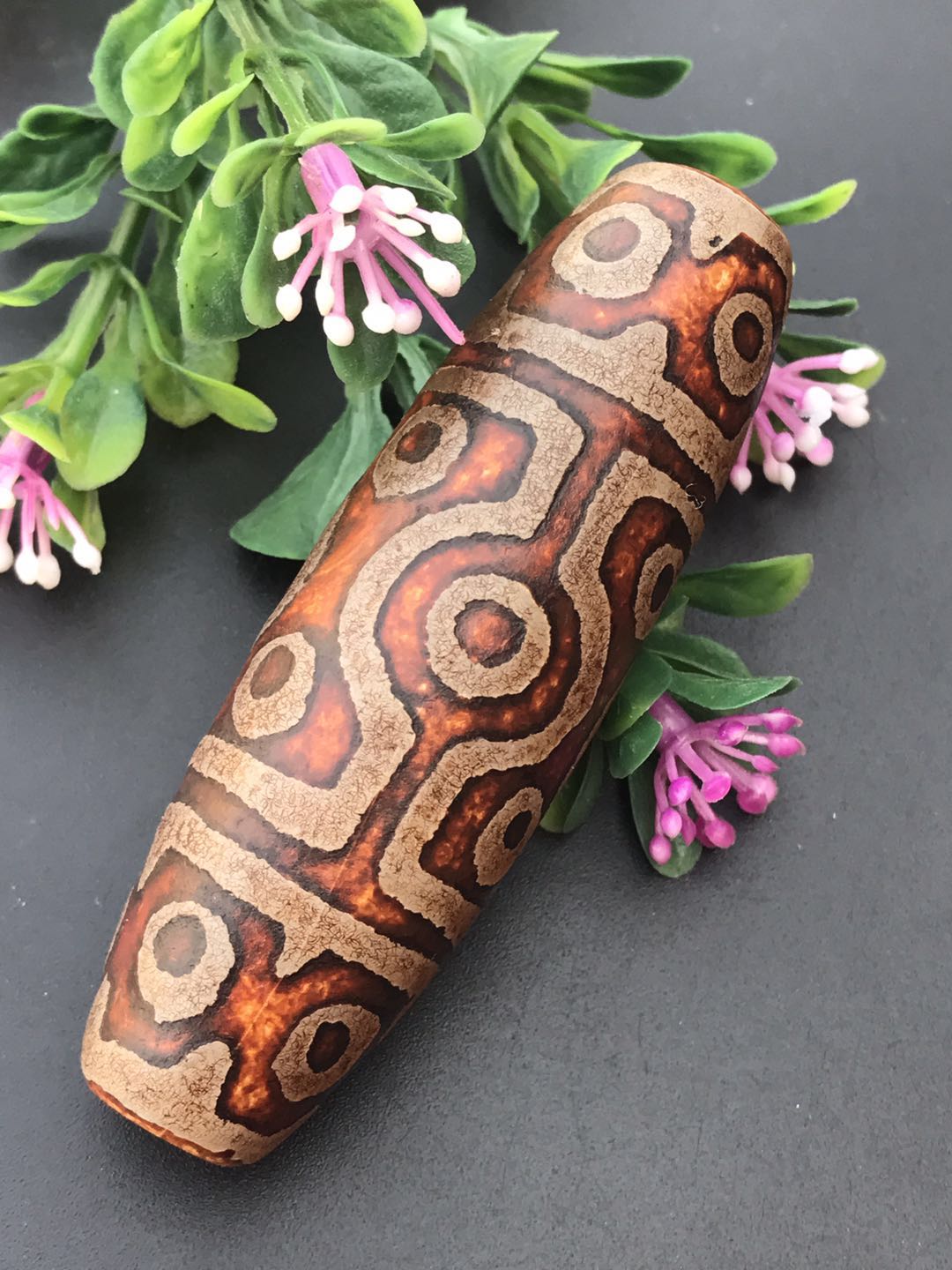 Dzi Pendant Tantric Nineteen Eye Dzi Antique Old Dzi Bead Oversized Dzi Bead Tibetan Ornament Ancient Bead Send Certificate