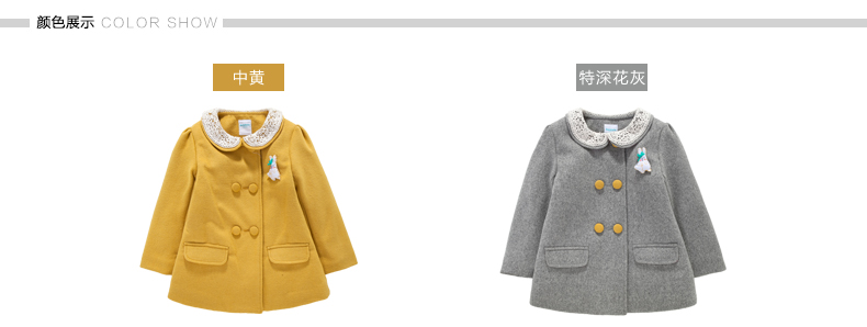 Manteau pour fille en mélange - Ref 2162115 Image 10