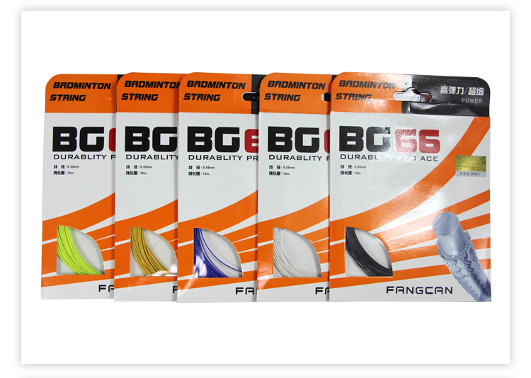 Vợt cầu lông FANGCAN Fangcan có khả năng chống chịu đặc biệt để chống lại dây cáp BG66 dây đàn hồi cao phần tốt 10 miếng lưới vợt cầu lông