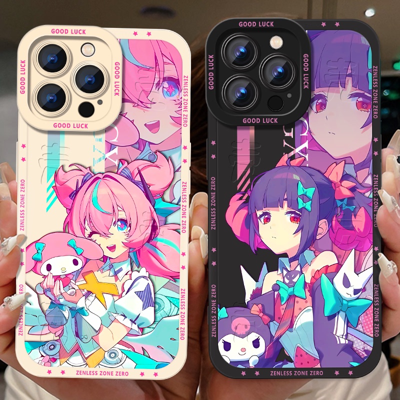 Qianxia Aier Nan Gongyu Fantasy Angel Sanrio Collaboration Merchandise Phone Case Compatible with Vivo Iqoo Neo9 Xiaomi Redmi K80 Soft Case Apple 17 Samsung Protective Case Oneplus Ace Huawei