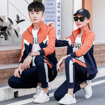 Spring and autumn new lovers dress Jordan Noo casual sportswear suit mens 361 upright collar jacket trendy collage