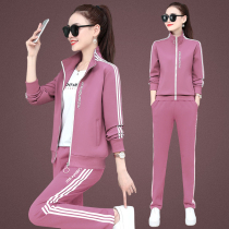 Lady 361 Sports Suit Spring Autumn Season Open Cardiovert Collar Long Sleeve Loose three sets Jordan Novewear casual wear