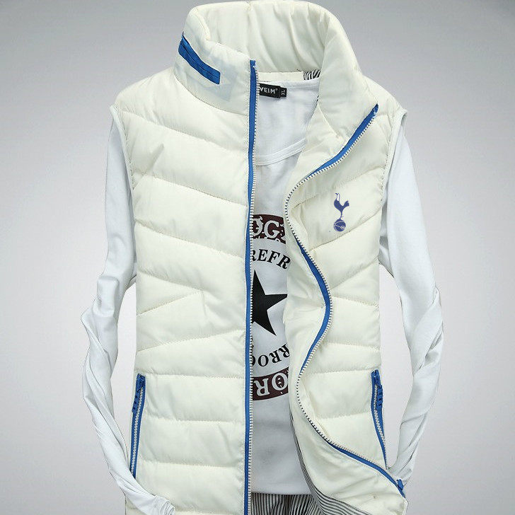 Tottenham Hotspur fans supplies souvenirs Tottenham Hotspur autumn and winter cotton vest Cotton vest Men's and women's coats