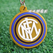 Inter Milan fan supplies souvenirs around Inter Milan team logo PVC material keychain pendant accessories