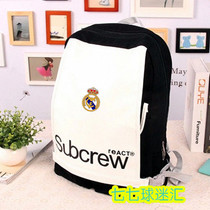 Real Madrid fans fashion casual shoulder backpack Real Madrid backpack bag Real Madrid bag