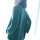 Elegant and outstanding green lazy style v-neck sweater women's pullover wool sweater women's long sleeve autumn 2023 new style