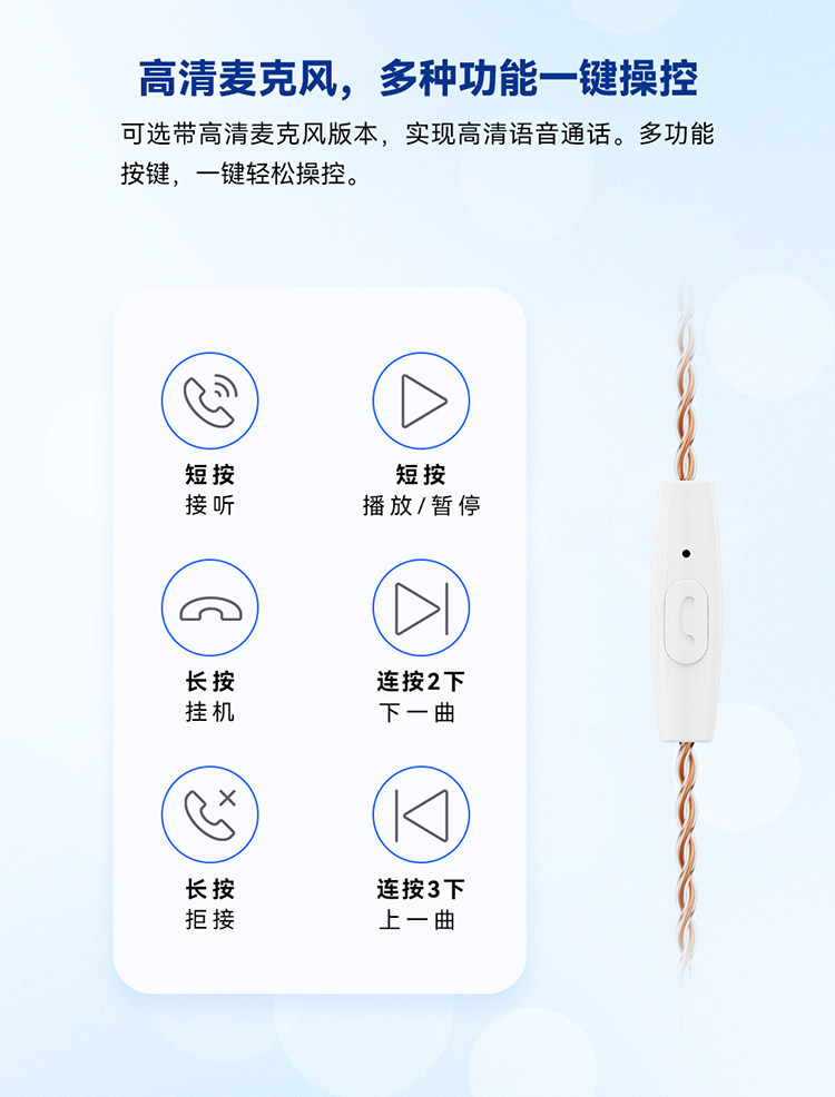 Проводные HiFi наушники nicehck原道db2入耳式有线圈铁音乐耳机可换线高颜值hifi重低音