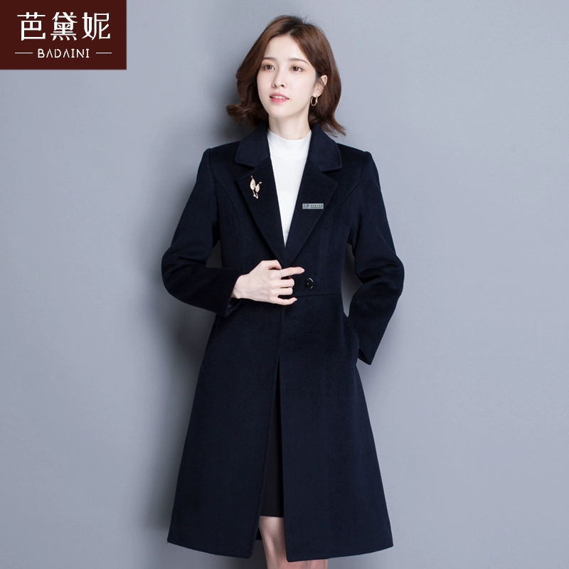 Áo len Bardini 2019 quần áo thu đông cashmere áo khoác nữ dài áo nữ ngân hàng kinh doanh quần áo công sở - Áo Hàn Quốc